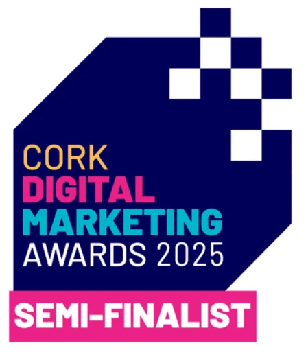 Hotel awarded Cork Digital Marketing Awards Semi-Finalist 2025, showcasing excellence in guest services and innovation.