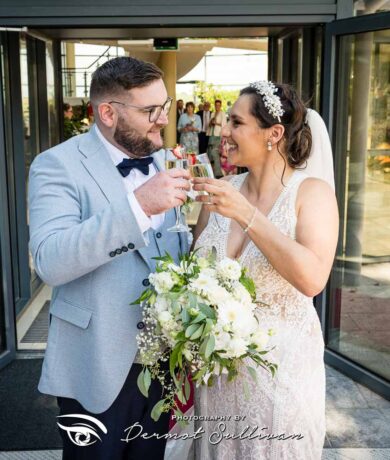 Kinsale Hotel and Spa Wedding, St Coleman's Church Macroom Marriage Ceremony, Charles Fort Bride and Groom, Magmod Flash Night Shoot,